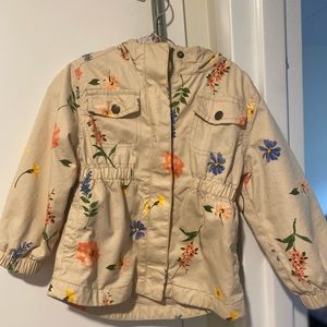 Flower Khaki Jacket